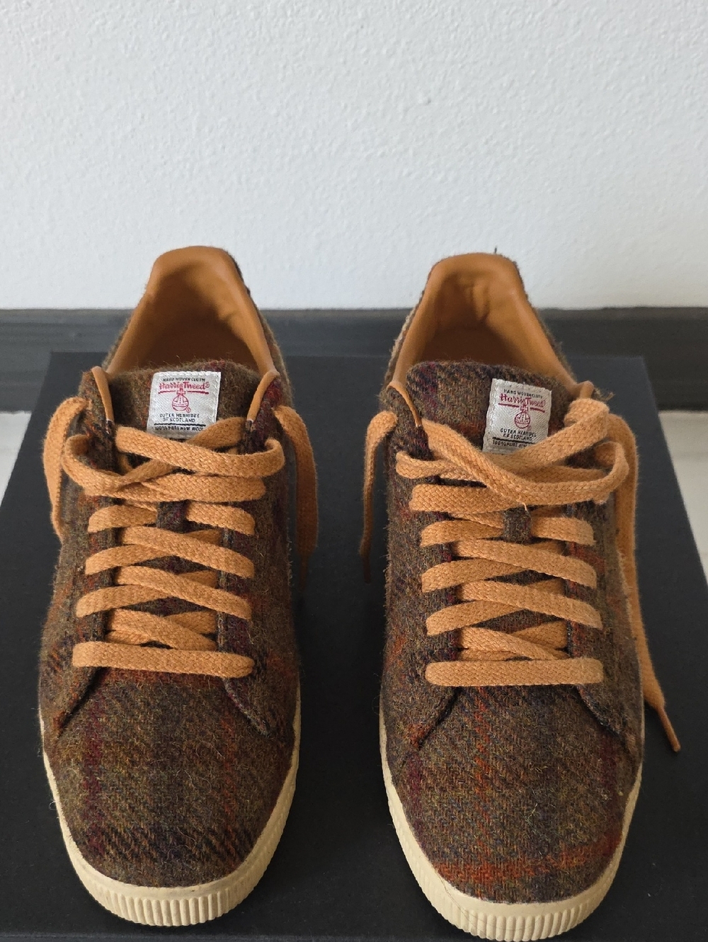 Puma Men's Tweed Sneakers in Brown and Tan